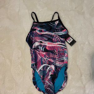 Nike Whirl Crossback Womens swimsuit, size 12